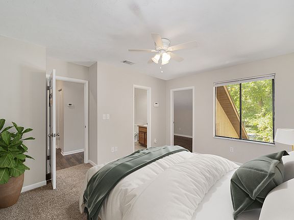 Virtually staged bedroom