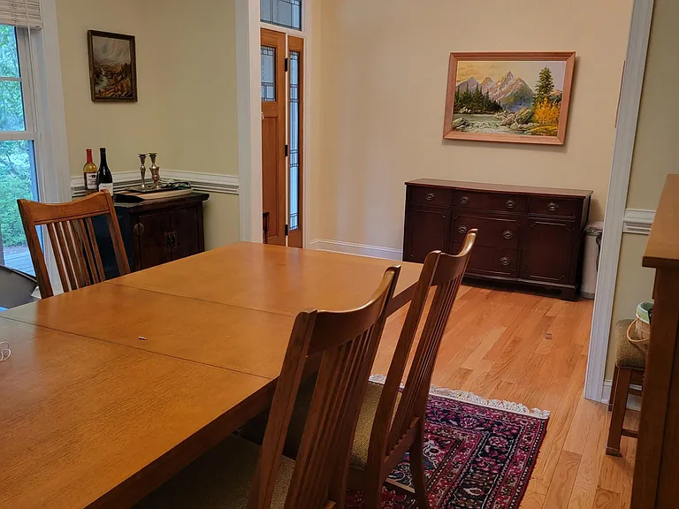 Dining room and foyer.