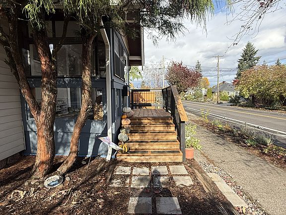 Front steps to the porch