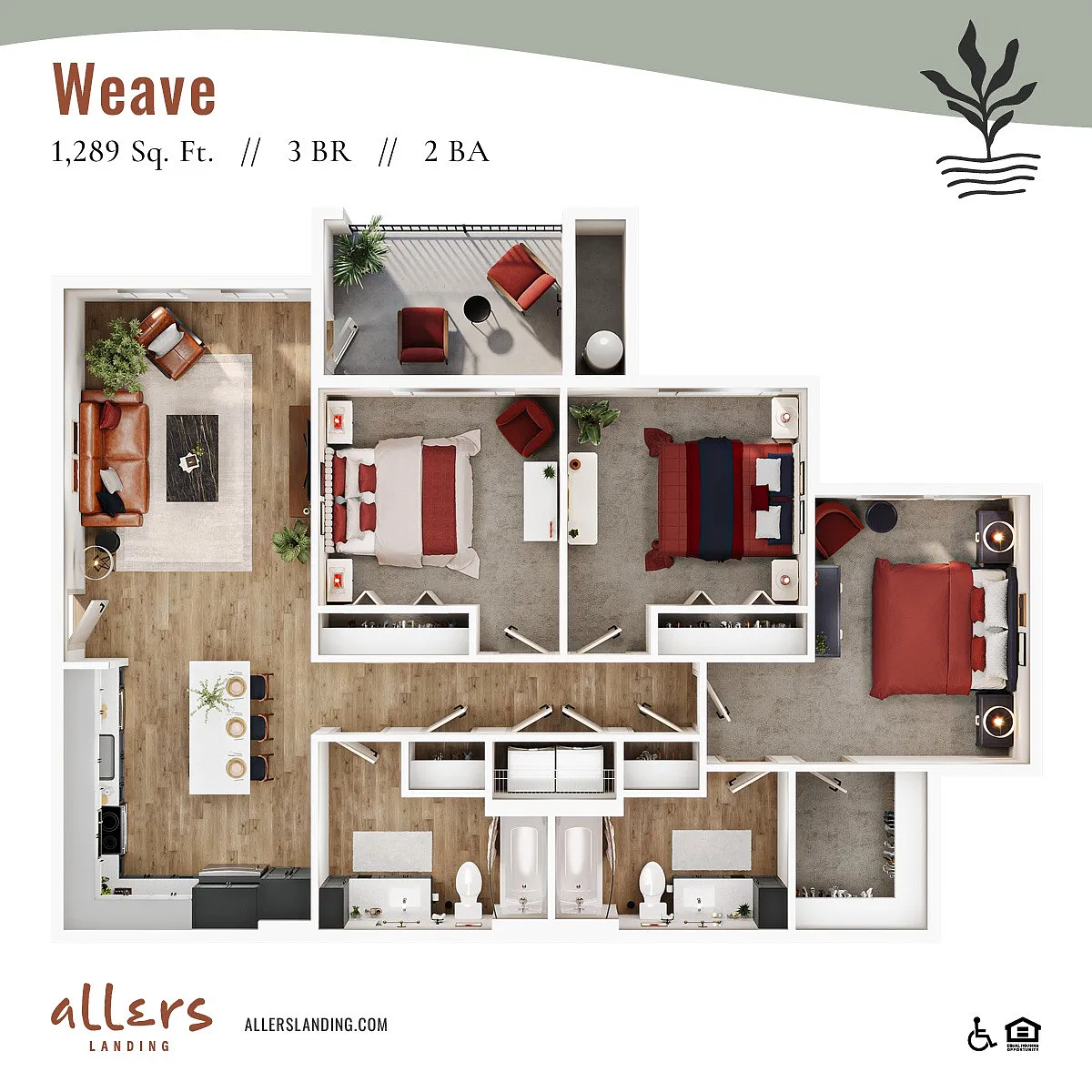 Floor plan Weave 60%