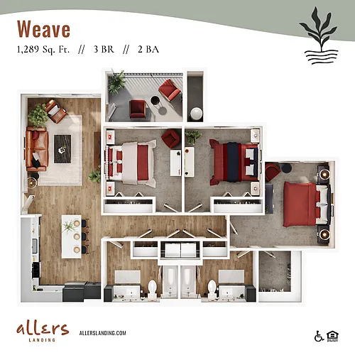 Floor plan Weave 80%