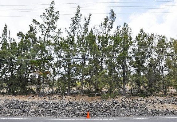 approx location of western Pin of Lot 6 along Mamaloha Hwy. Lot 6 is on right.