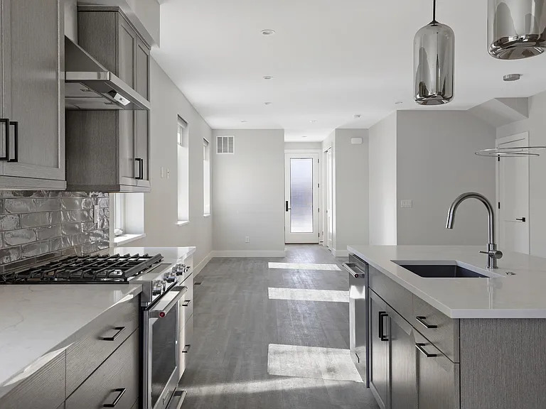 Open design from kitchen to living area