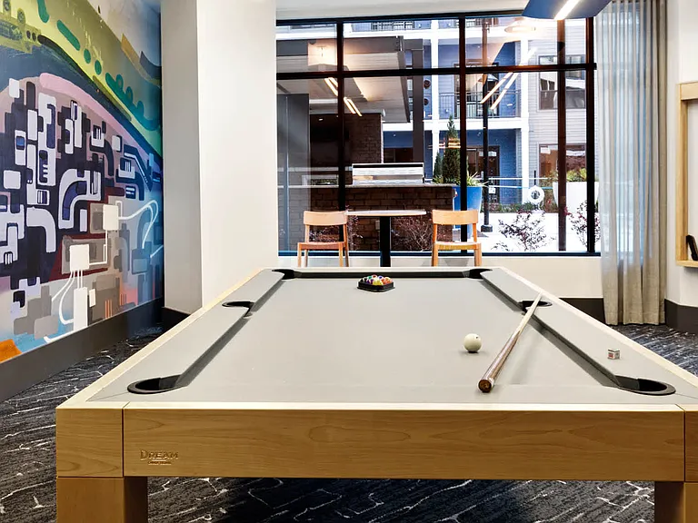 Resident Lounge with Billiards Table