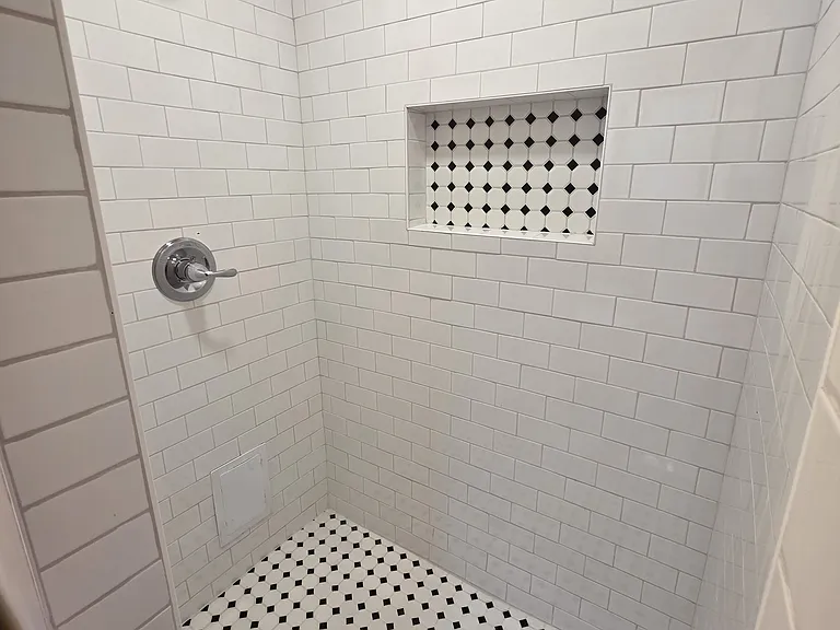 Bathroom #1 - Renovated Shower with light and integrated fan