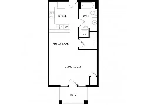 Floor plan Studio F