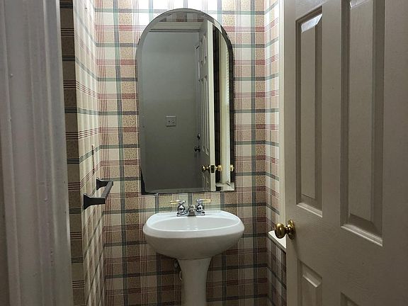 Powder room in front hall