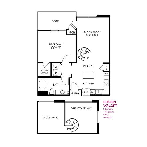Floor plan Fusion w Loft