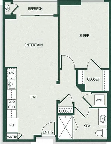 Floor plan 1B1B