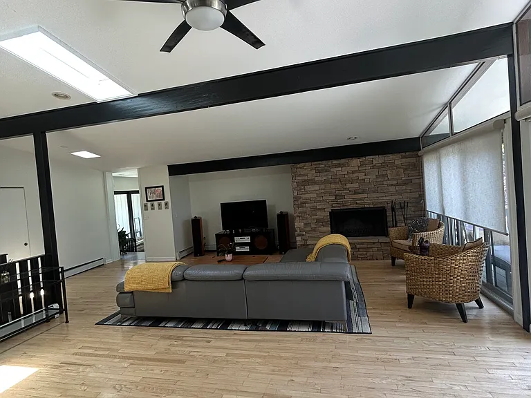 Main Level Open Living, Dining, Kitchen