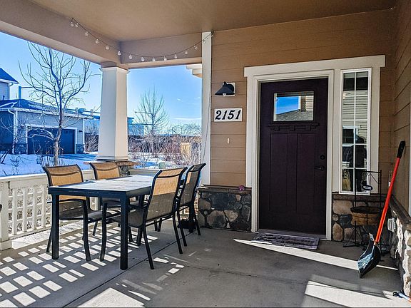 Large front porch with plenty of privacy