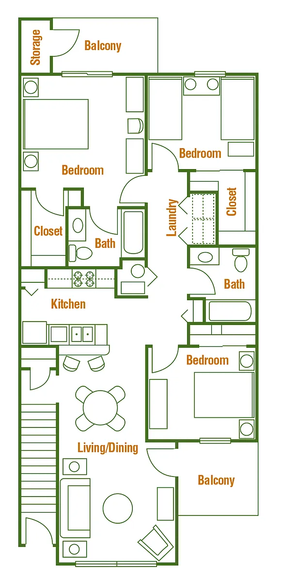 Floor plan 3 X 2