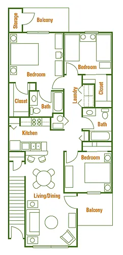 Floor plan 3 X 2