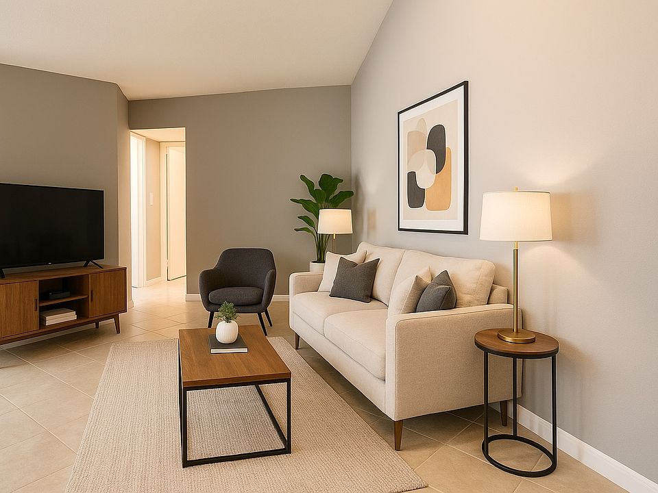 FURNISHED living room