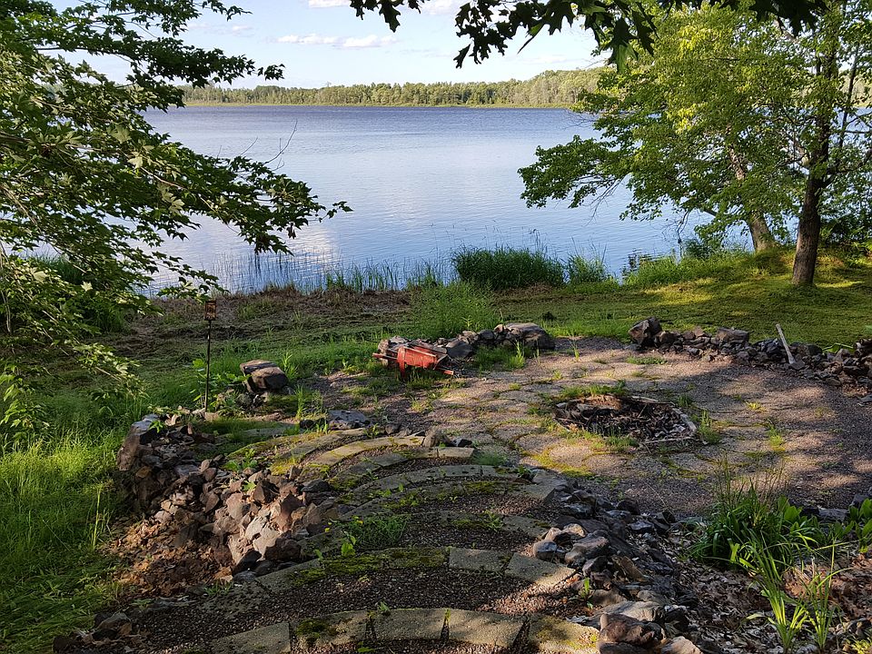 Firepit and landscaping