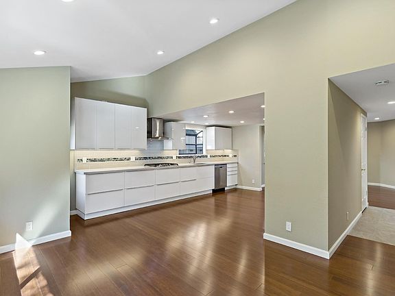 Kitchen and front drawing room