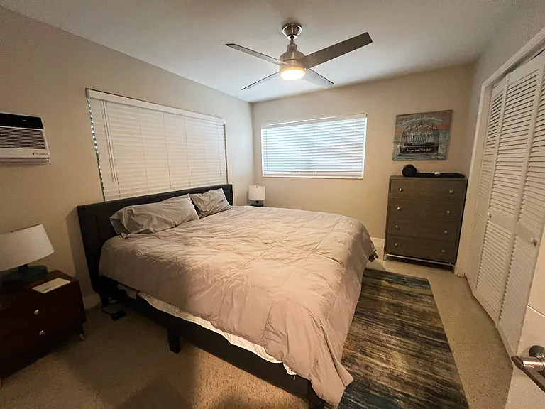 Primary bedroom. Can be furnished or unfurnished.