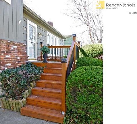 New front deck/porch adds to charm of the home.
