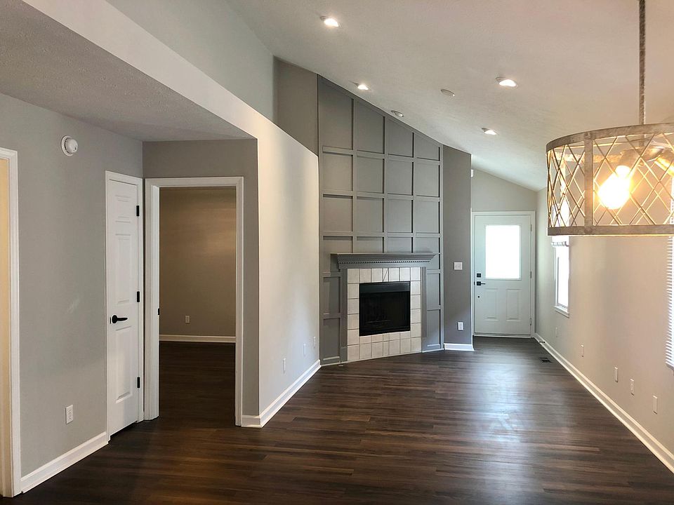 View from kitchen/dining area to the front door.