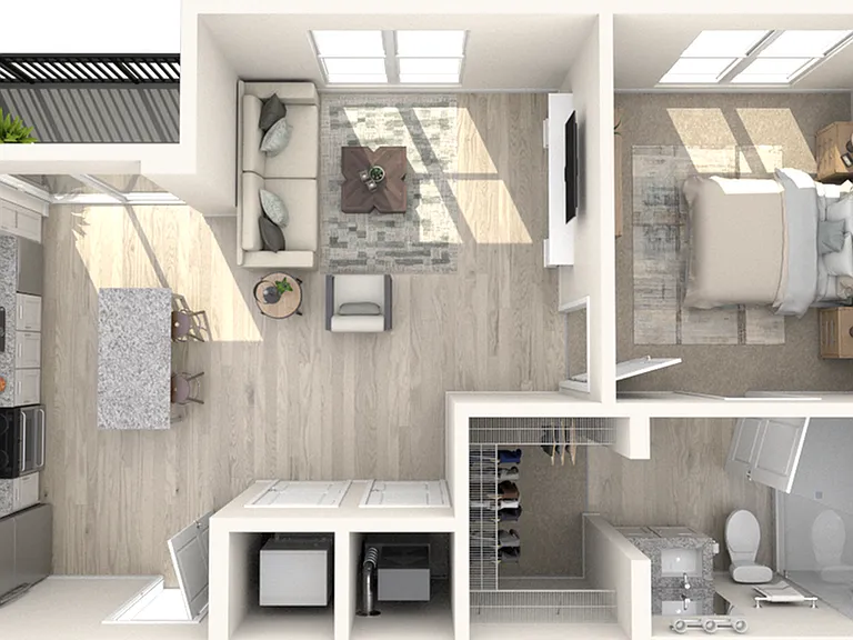 A2.0 | One Bedroom, One Bathroom A2.0 | One Bedroom, One Bathroom