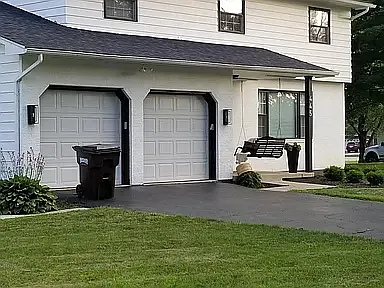 2 car garage with service entry