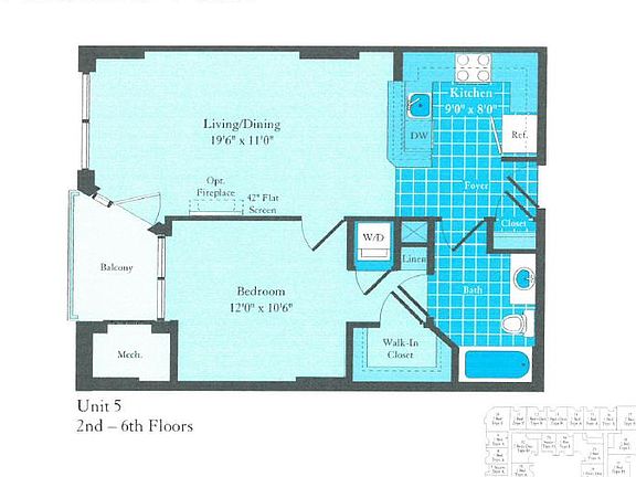 Floor Plan for #305
