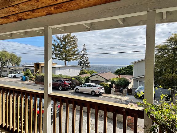 Front porch and view of SF Bay