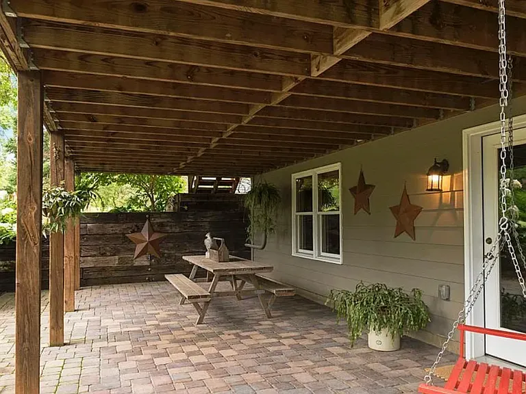Patio from walk-out finished basement