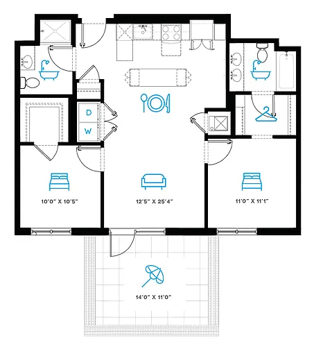 Floor plan 2E
