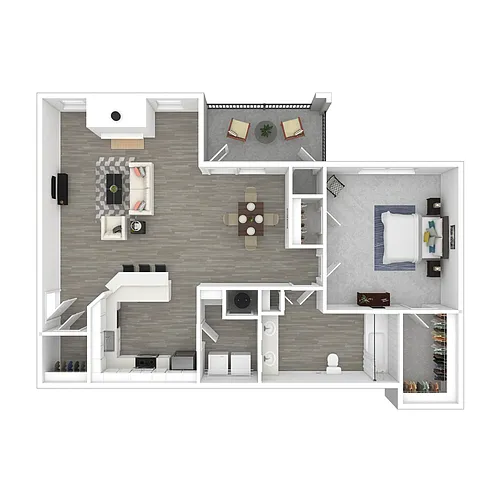 Floor plan Ballantyne | One Bedroom