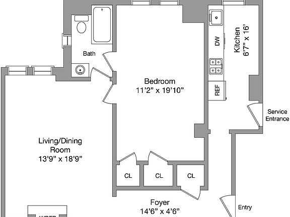 2nd image of 22 E 36th St #2D