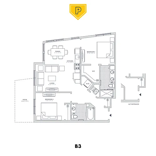 Floor plan B3