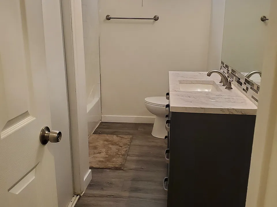 spacious bathroom