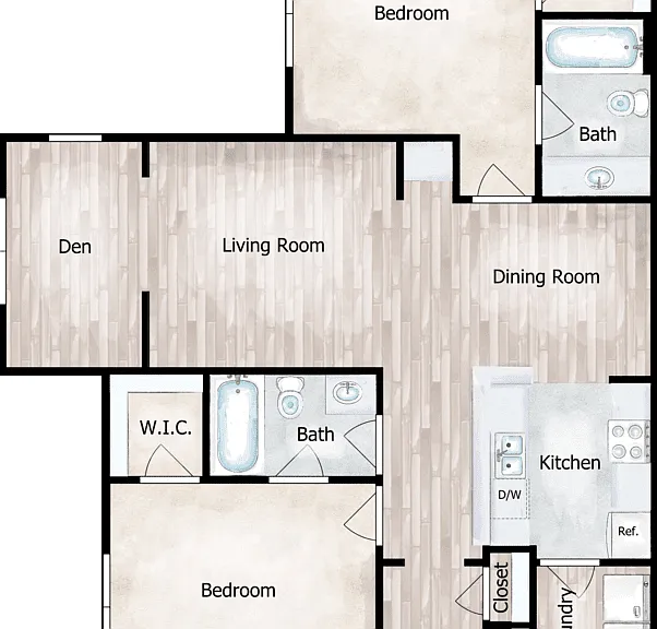 Bellatrix with Flex Space Floorplan Diagram