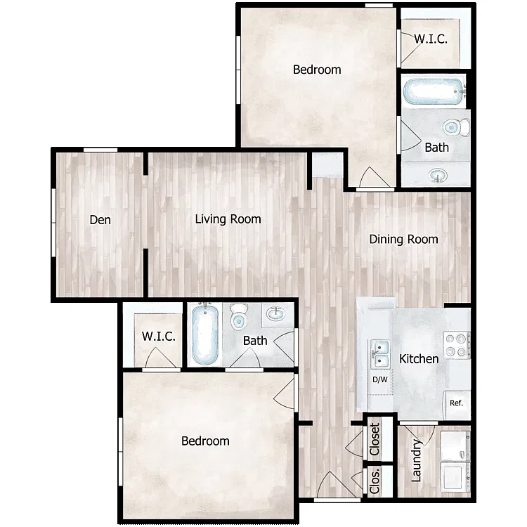 Floor plan Bellatrix with Flex Space