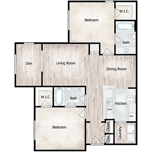 Floor plan Bellatrix with Flex Space