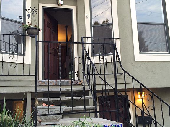 Two level home with separated downstairs entrance.