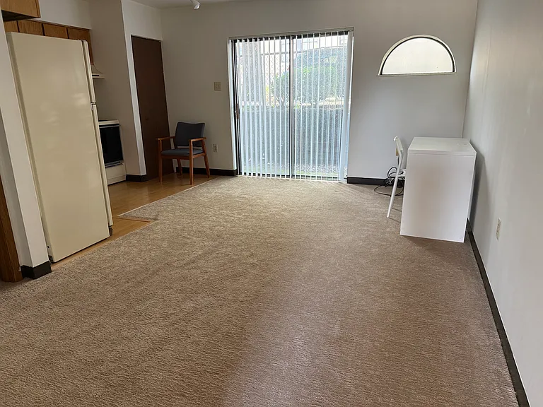 Living area. The desk is not included but it should give you a sense of the space available