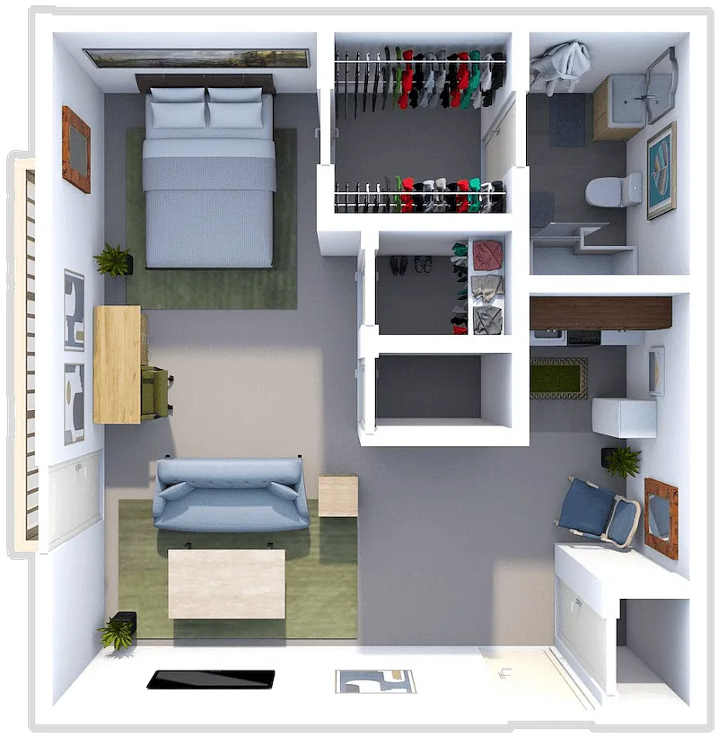 Floor plan SANDPIPER COVE STUDIO