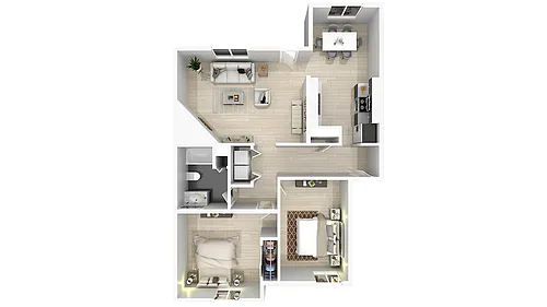 Floor plan 2 X 1