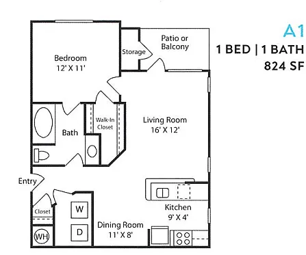 Floor plan A1 Renovated