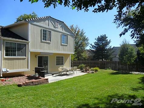 Beautiful landscaped backyard