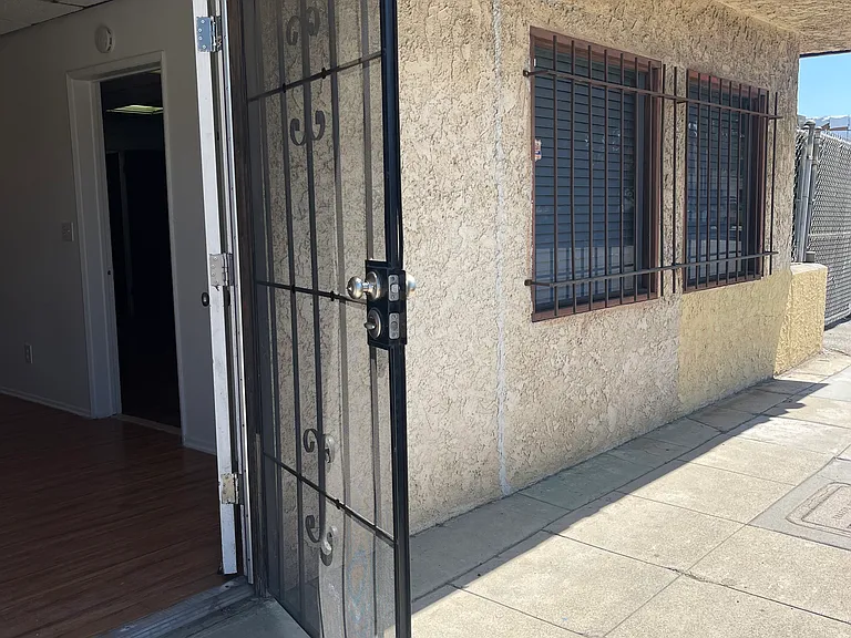 Front door and security door.
