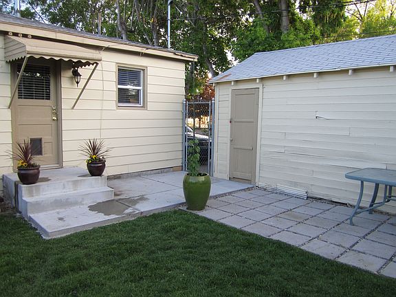 Large backyard patio