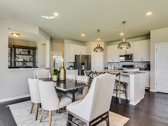 Elegant Hardwood Flooring in Cafe, Kitchen and Gathering Room