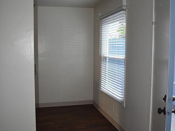 View from living room into dining area