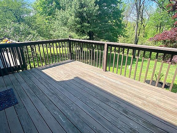 Large deck with views