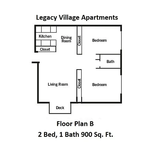 Floor plan 2 Bed Floor Plan B