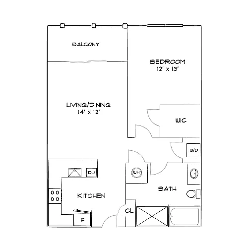 Floor plan Design 1A Premier