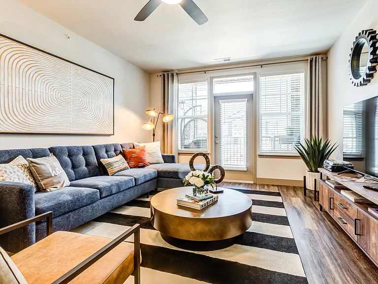 Ceiling fans in living and bedrooms